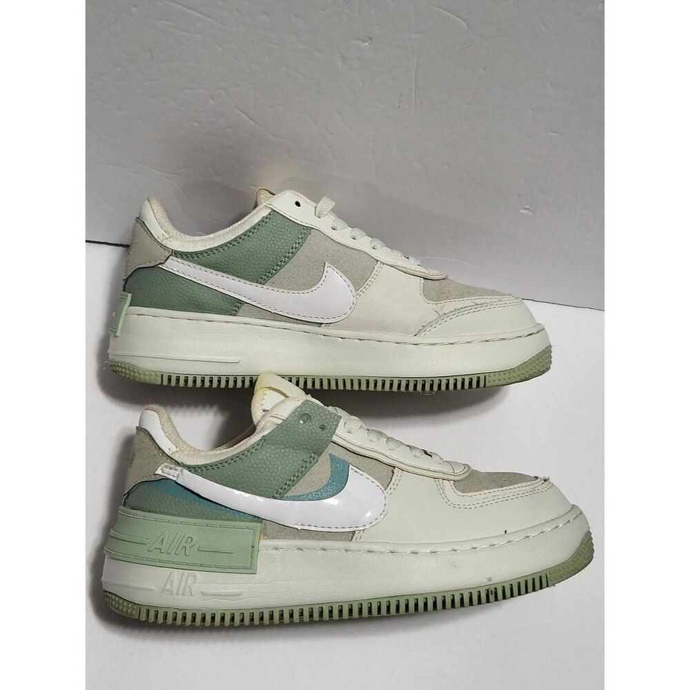 Nike Women's Green and White Boots